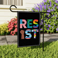 Resist No Kings In America Protest Garden Flag, Double Sided, Resist Hate Flag, Anti-Trump Flag, Resist Racism Flag, Resist Fascism Flag