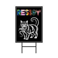 Resist No Kings In America Protest Yard Sign - Resist Hate, Anti-Trump, Resist Racism, Resist Fascism, Resistance Sign with Metal H-Stake