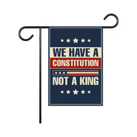 No Kings In America Garden Flag, 12x18 Inch Double Sided, Resist Hate Flag