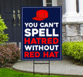 No Kings In America Yard Sign - Resist Hate Lawn Sign, Anti-Trump Sign