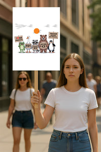 Abolish ICE Pro Immigrants Protest Sign, Anti-Trump, Political Activist Rally Sign, Resist Hate, Resist Racism, Resist Fascism Poster