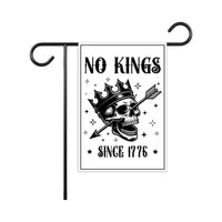 No Kings In America Protest Garden Flag, Double Sided, Resist Hate, Anti-Trump Flag, Resist Racism Flag, Resist Fascism Flag
