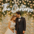 Custom Last Name Neon Sign, Wedding LED Light Sign, Family Name Neon Wall Decor, Custom Neon Sign for Reception, Home or Event Display