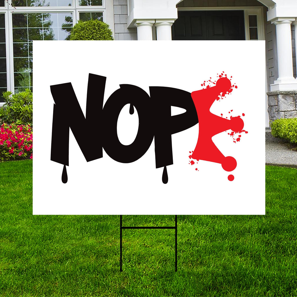 No Kings In America Yard Sign - Resist Hate Lawn Sign, Anti-Trump Sign, No Kings Liberty, Resist Fascism Yard Sign with Metal H-Stake