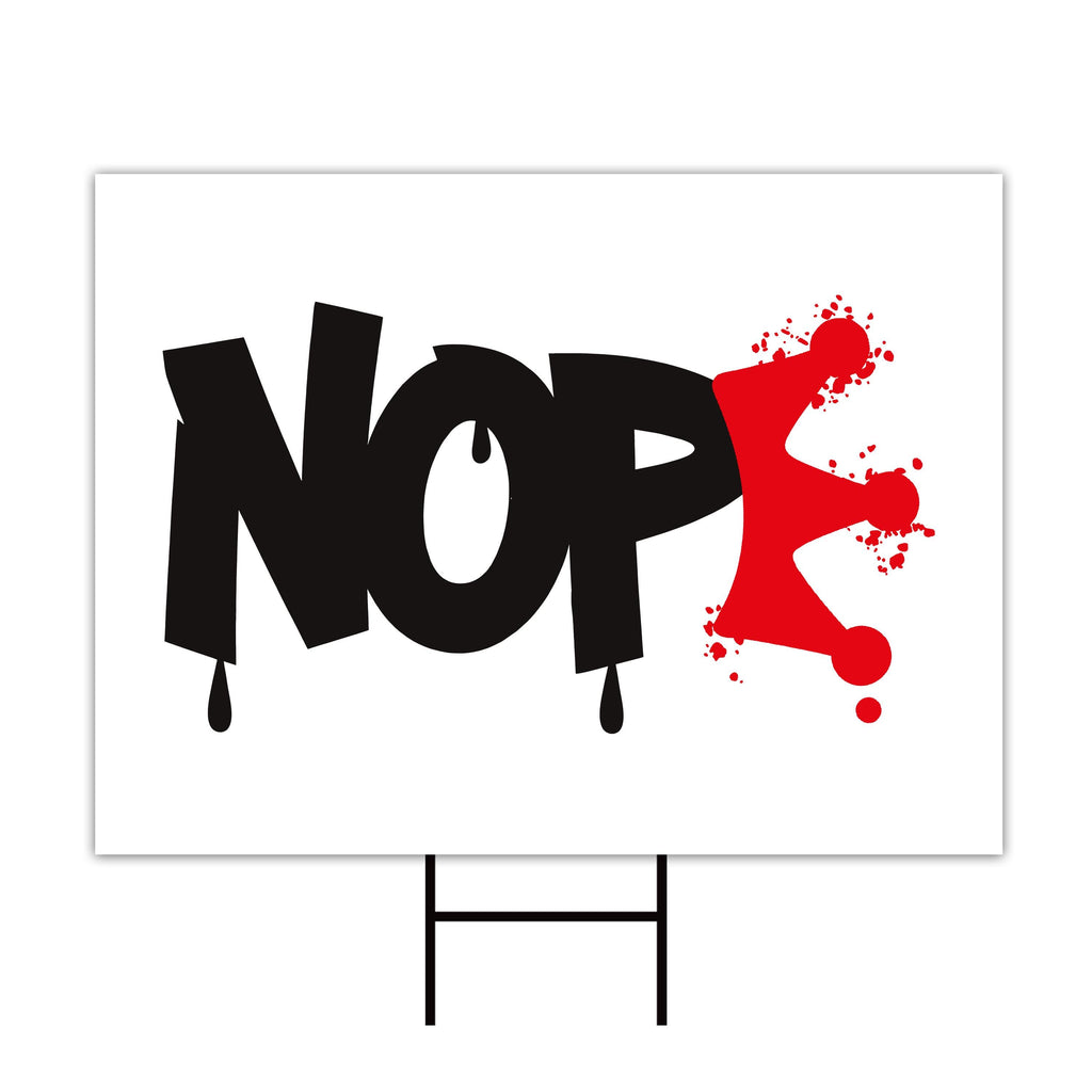 No Kings In America Yard Sign - Resist Hate Lawn Sign, Anti-Trump Sign, No Kings Liberty, Resist Fascism Yard Sign with Metal H-Stake