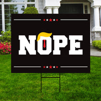 No Kings In America Yard Sign - Resist Hate Lawn Sign, Anti-Trump Sign, No Kings Liberty, Resist Fascism Yard Sign with Metal H-Stake
