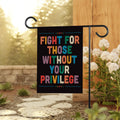 Fight for Those Without Your Privilege Garden Flag, Resist Hate Flag, Anti-Trump Flag, Resist Racism Flag, Resist Fascism Flag