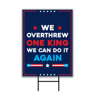 No Kings In America Yard Sign - Resist Hate Lawn Sign, Anti-Trump Sign