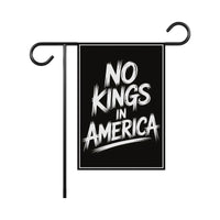 No Kings In America Garden Flag, 12x18 Inch Double Sided, Resist Hate Flag