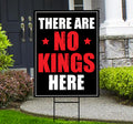 No Kings In America Yard Sign - Resist Hate Lawn Sign, Anti-Trump Sign, No Kings Liberty, Resist Fascism Yard Sign with Metal H-Stake