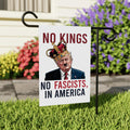 No Kings In America Garden Flag, 12x18 Inch Double Sided, Resist Hate Flag