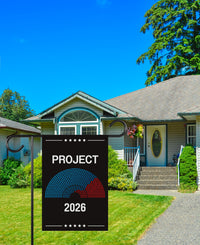 Project 2026 Protest Garden Flag, Double Sided, No Kings In America, Anti-Trump Flag