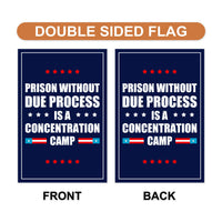 Due Process Resist No Kings Garden Flag, 12x18 Inch Double Sided, Resist Hate, Anti-Trump Flag