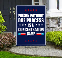 We Stand With Immigrants Yard Sign - Resist Hate Lawn Sign, Anti-Trump Sign
