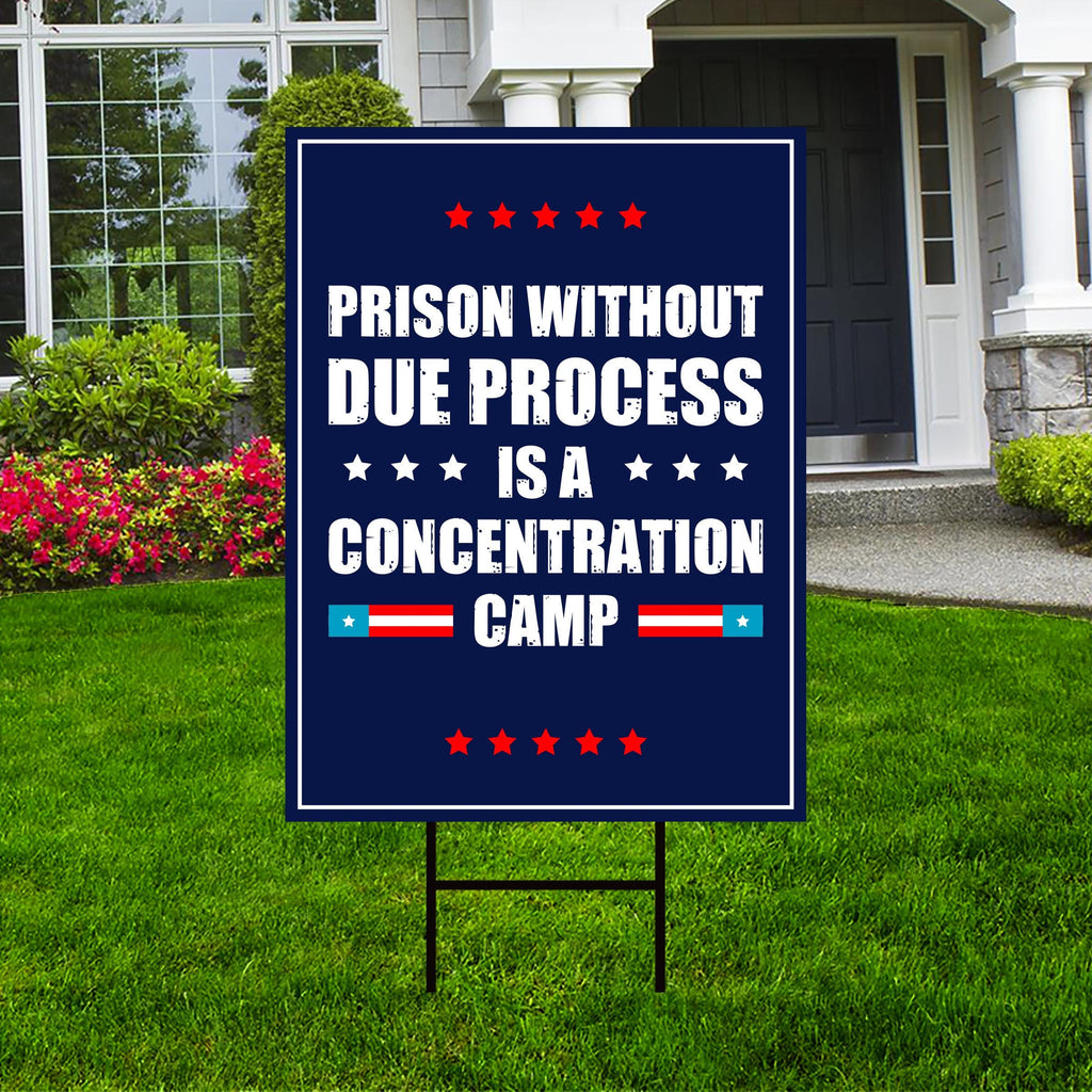 We Stand With Immigrants Yard Sign - Resist Hate Lawn Sign, Anti-Trump Sign