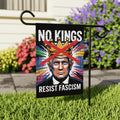 No Kings in America Protect Democracy Garden Flag, Double Sided, Resist Hate, Anti-Trump, Resist Racism, Resist Fascism Flag