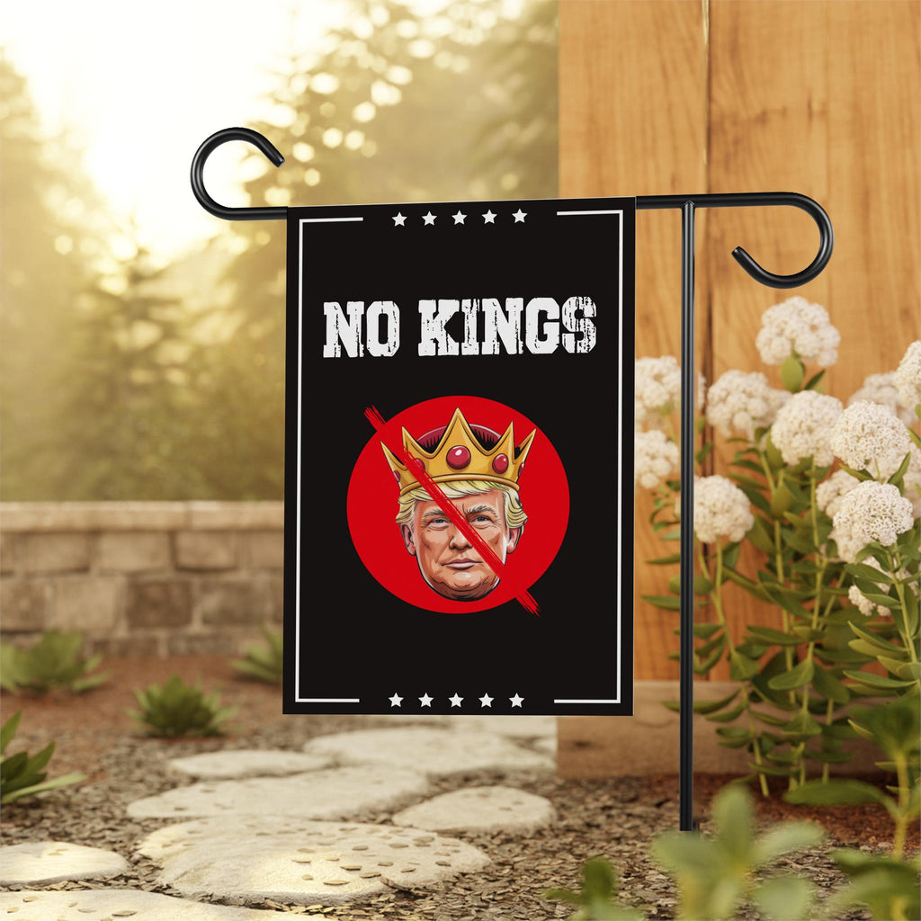 No Kings In America Garden Flag, Double Sided, Resist Hate Flag, Anti-Trump Flag