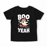 Boo Yeah Baby Bodysuit, Retro Ghost Baby Shirt, Halloween Toddler Sweatshirt - Skater Themed Outfit, Cute Spooky Fall Baby Clothes