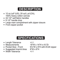 Custom Tote Bag with Zipper, Mimi Things Personalized Tote, Custom Canvas Bag, Mimi Gift, Grandma Travel Tote, Beach Bachelorette Lake Trip