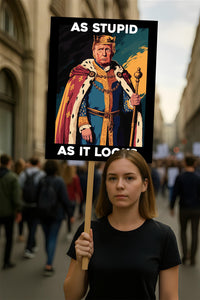 As Stupid As It Looks Protest Sign, Anti-Trump Resistance, Political Activist Protest Poster