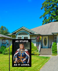 As Stupid As It Looks Garden Flag, 12x18 Inch Double Sided, Resist Hate Flag