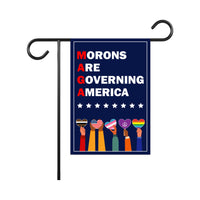 Morons Are Governing America Garden Flag, Double Sided, Resist Hate Flag, Anti-Trump Flag