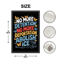 Abolish ICE Protest Garden Flag, 12x18 Inch Double Sided