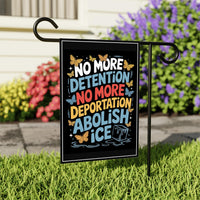 Abolish ICE Protest Garden Flag, 12x18 Inch Double Sided