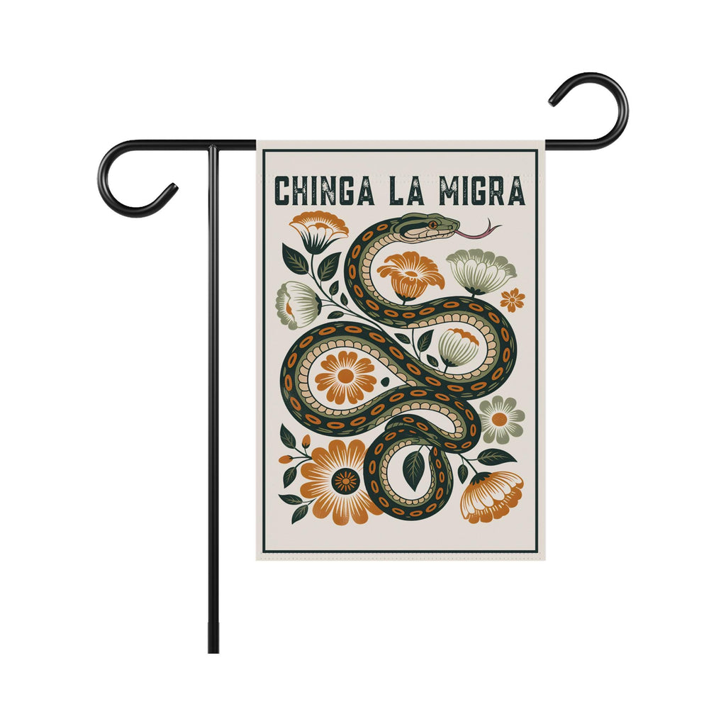 Immigrant Rights Shirt Chinga La Migra Garden Flag