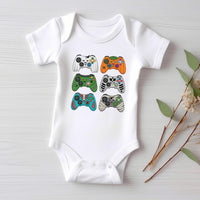 Gaming Halloween Retro Gamer Baby Shirt, Baby Bodysuit, Trendy Fall Toddler Sweatshirt - Cute Boys Spooky Outfit, Trick or Treat Look