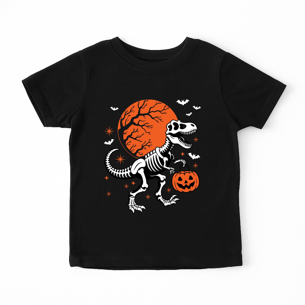 Halloween Dinosaur Baby Bodysuit, Trick or Treat Dino Baby Shirt, Retro Toddler Sweatshirt - Fall Boys Outfit, Spooky Dino Clothes