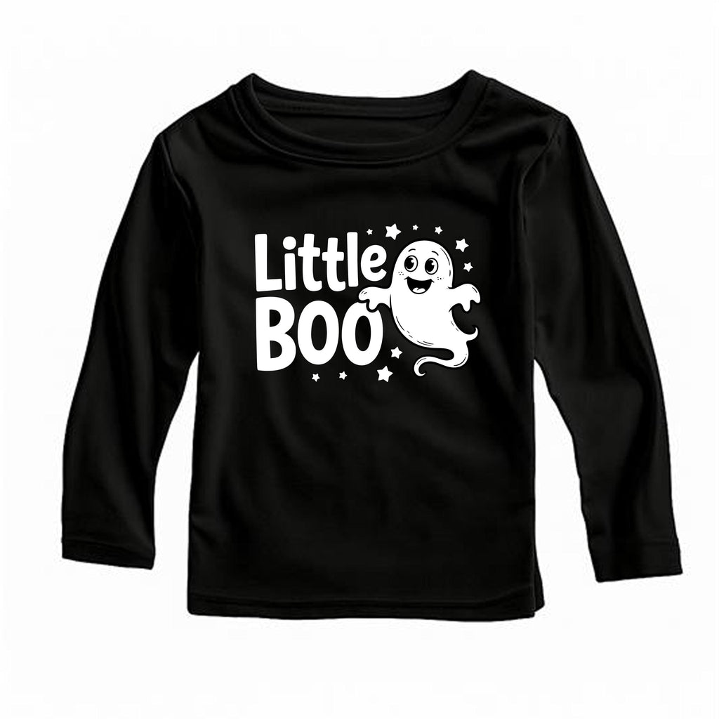 Little Boo Baby Bodysuit, Cute Ghost Baby Shirt, Retro Halloween Toddler Sweatshirt - Fall Baby Outfit, Spooky Season Infant Clothes