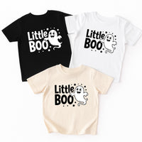 Little Boo Baby Bodysuit, Cute Ghost Baby Shirt, Retro Halloween Toddler Sweatshirt - Fall Baby Outfit, Spooky Season Infant Clothes