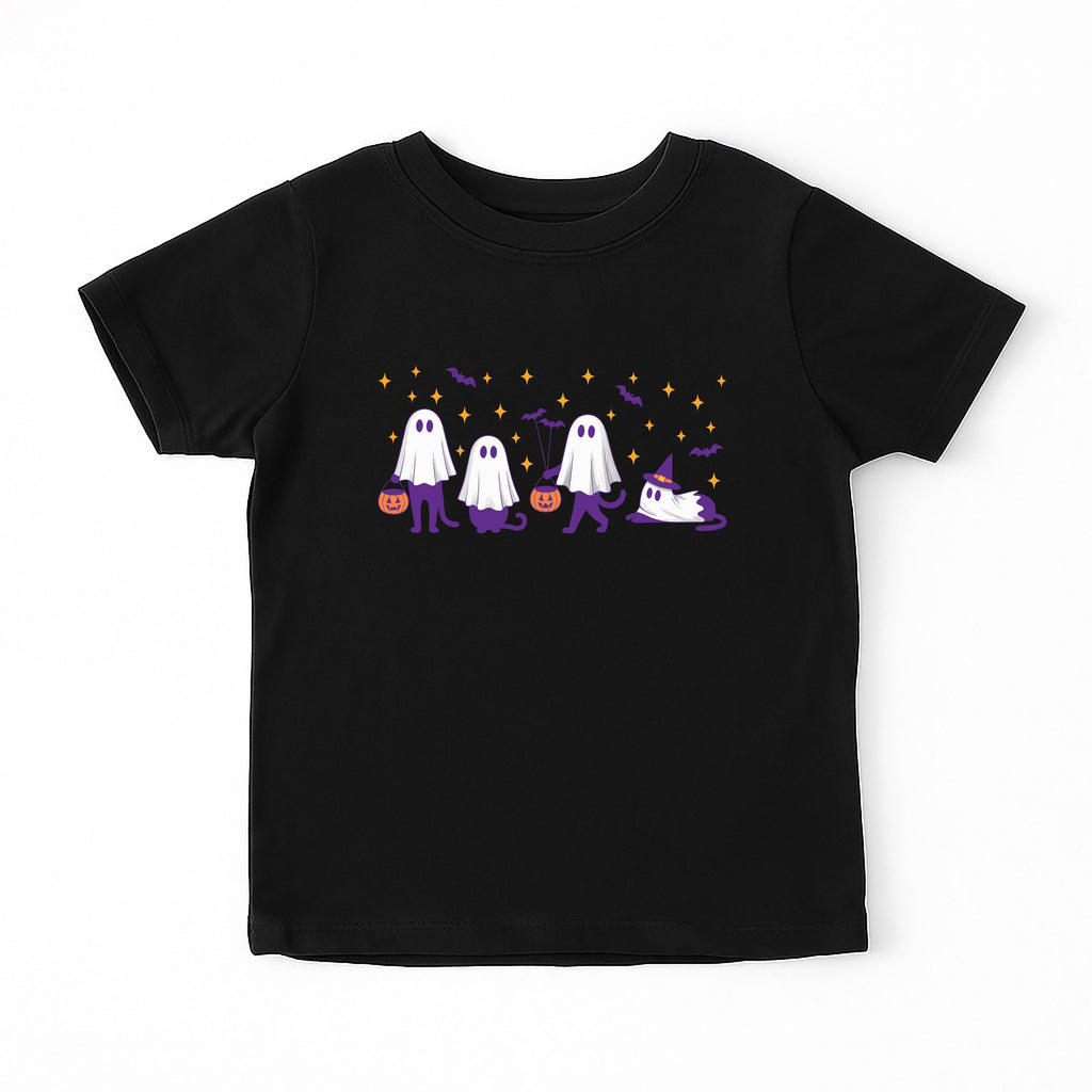 Ghost Kitty Cat Baby Bodysuit, Cute Ghost Baby Shirt, Retro Halloween Toddler Sweatshirt - Fall Cat Outfit, Spooky Season Baby Clothes