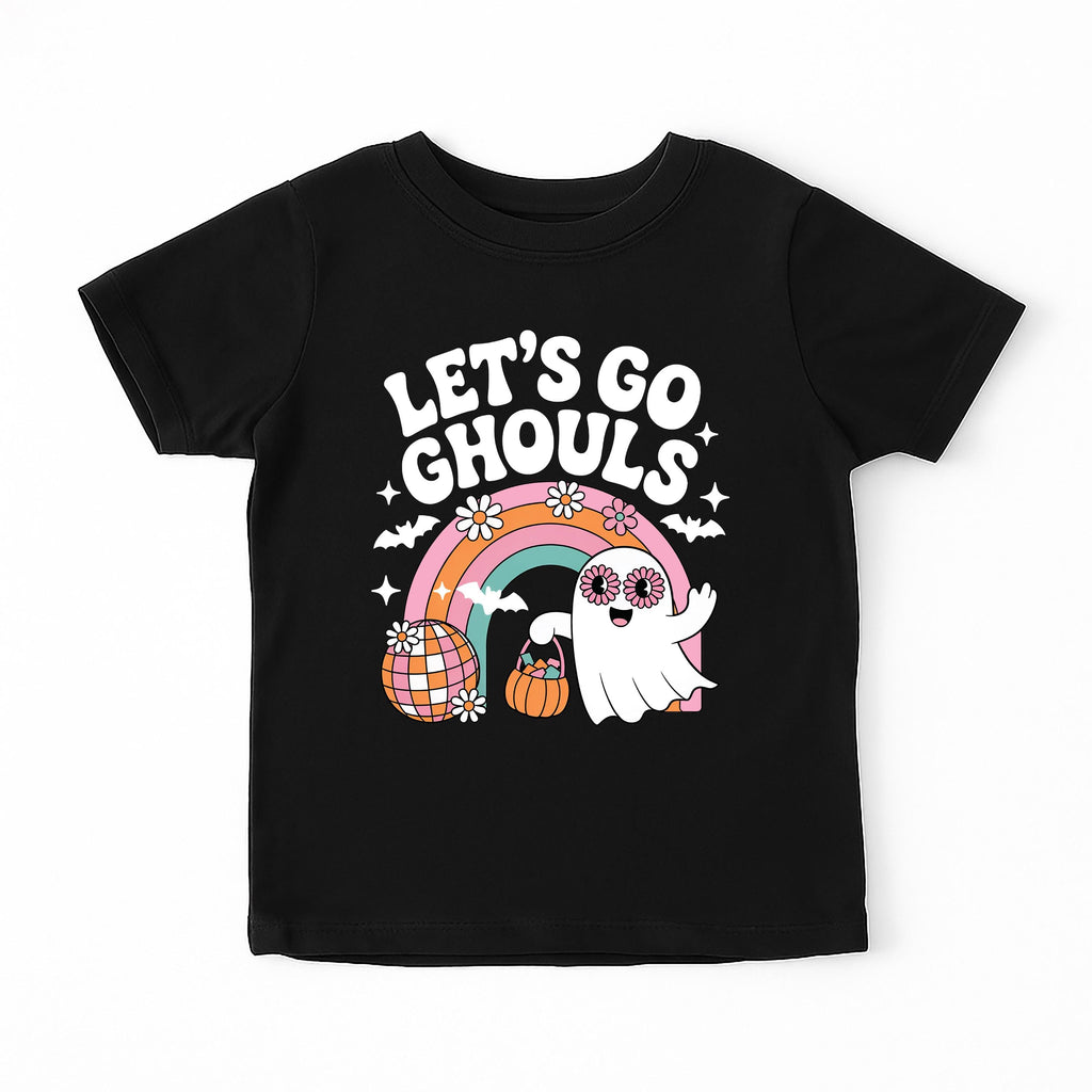 Retro Halloween Girl Baby Shirt, Let's Go Ghouls Baby Bodysuit, Cute Toddler Sweatshirt - Fall Outfit for Girls, Spooky Season Clothes