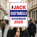 Jack Ciattarelli For New Jersey Governor 2025 Election Sign, Political Campaign Sign, Governor Election Race Poster Sign