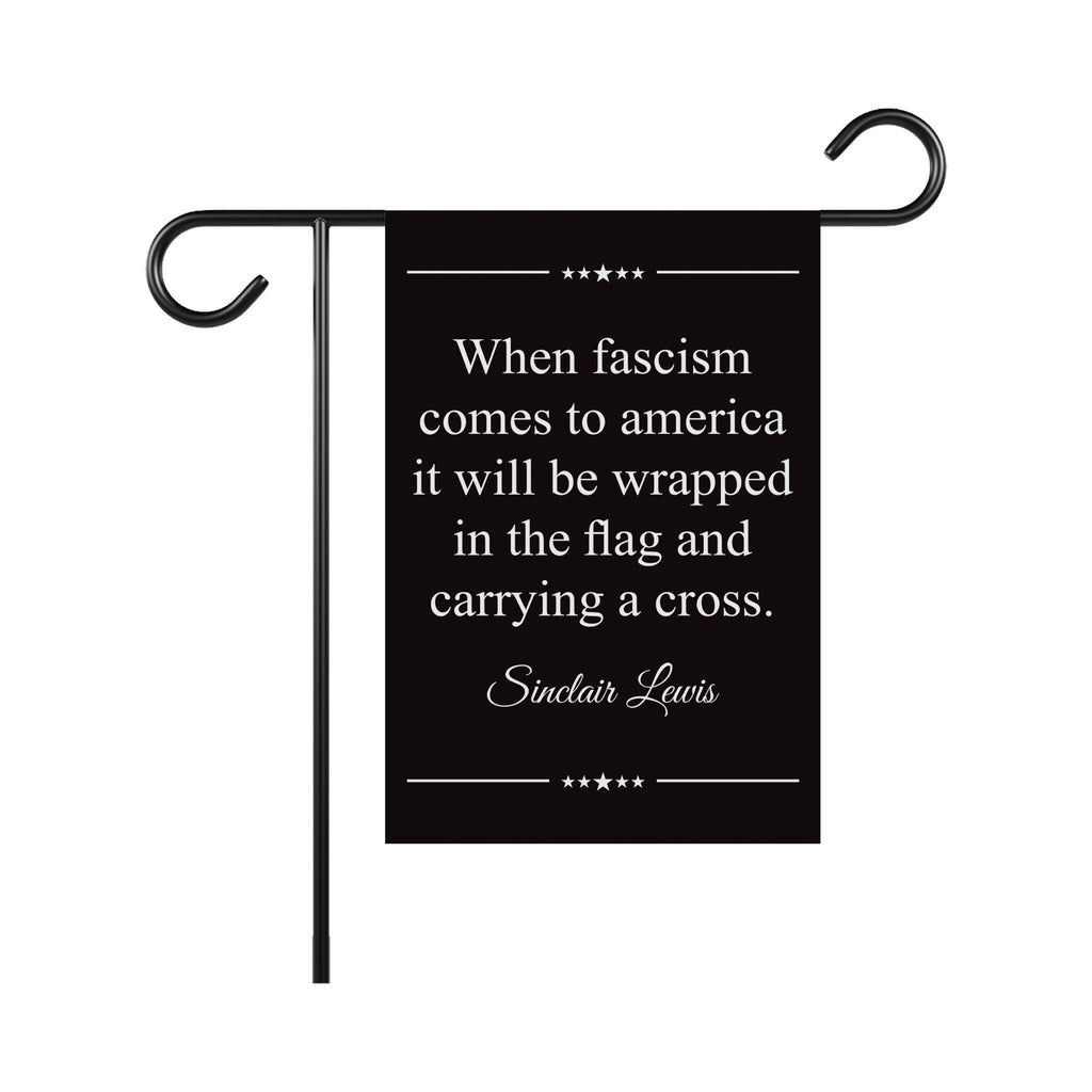 When Fascism Comes to America Protest Garden Flag, Double Sided, Resist Hate, Anti-Trump, Resist Racism, Resist Fascism Flag