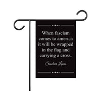 When Fascism Comes to America Protest Garden Flag, Double Sided, Resist Hate, Anti-Trump, Resist Racism, Resist Fascism Flag