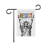 Resist Statue of Liberty Protest Garden Flag, Double Sided, Resist Hate, Anti-Trump, Resist Racism, Resist Fascism Flag