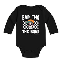 Halloween 2nd Birthday Shirt, Bad Two the Bone Baby Bodysuit, Custom Year Old Toddler Sweatshirt - Spooky Boy Outfit, Skeleton Theme