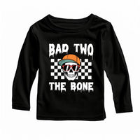 Halloween 2nd Birthday Shirt, Bad Two the Bone Baby Bodysuit, Custom Year Old Toddler Sweatshirt - Spooky Boy Outfit, Skeleton Theme