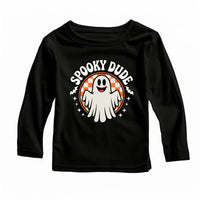 Spooky Dude Baby Bodysuit, Retro Ghost Boy Baby Shirt, Halloween Toddler Sweatshirt - Cute Fall Outfit for Boys, Trick or Treat Look