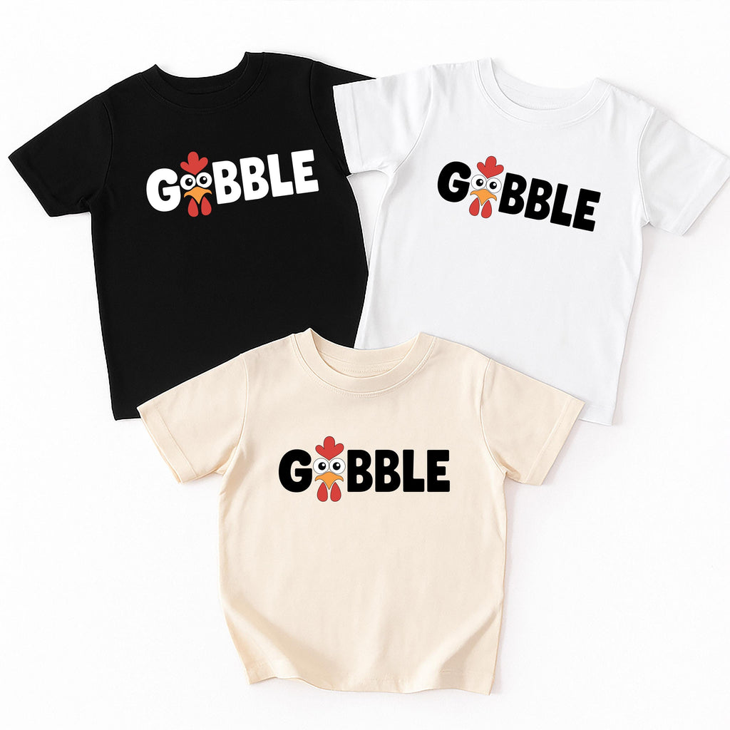 Gobble Baby Bodysuit, Funny Turkey Baby Shirt, Cute Toddler Thanksgiving Sweatshirt