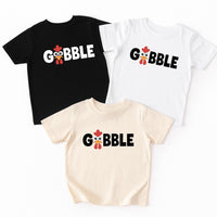 Gobble Baby Bodysuit, Funny Turkey Baby Shirt, Cute Toddler Thanksgiving Sweatshirt