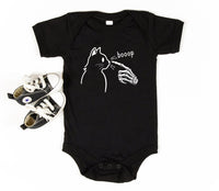 Boop! Baby Bodysuit, Halloween Cat Baby Shirt, Cute Toddler Sweatshirt - Spooky Season Outfit, Retro Fall Baby Clothes for Halloween