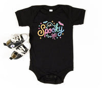 Spooky Neon Ghost Baby Bodysuit, Cute Halloween Girl Baby Shirt, Toddler Sweatshirt - Bright Ghost Fall Outfit, Fun Spooky Kids Clothes
