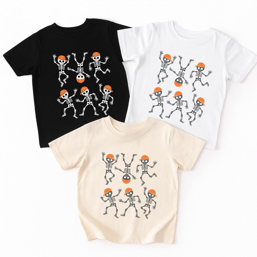 Dancing Skeletons Baby Bodysuit, Retro Halloween Boy Baby Shirt, Toddler Sweatshirt - Spooky Fall Kids Outfit, Trick or Treat Clothes