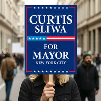 Curtis Sliwa For New York City Mayor 2025 Election Sign, NYC’s Mayor, Political Campaign Sign, Mayor Election 2025 Race Poster Sign