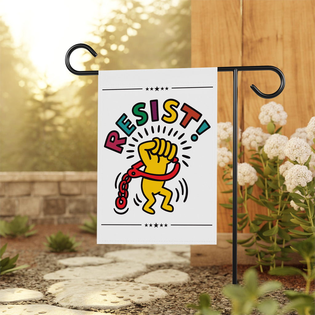 Rejecting Kings Since 1776 Garden Flag, 12x18 Inch Double Sided, Resist Hate, Anti-Trump Sign, Resist Racism Flag, Resist Fascism Sign