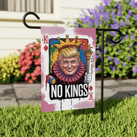 No Kings In America Protest Garden Flag, Double Sided, Resist Hate Flag, Anti-Trump Flag, Resist Racism Flag, Resist Fascism Flag